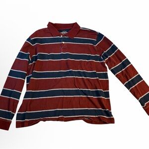 St. John's Bay Maroon and Navy Polo Shirt